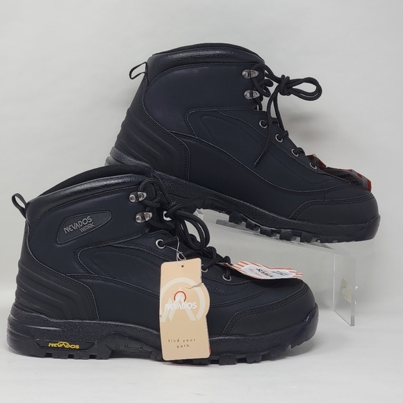 Nevados Men's Work Steel Toe Black Boots ASTM F2413-18 Size 10.5 Performance New - Picture 3 of 12